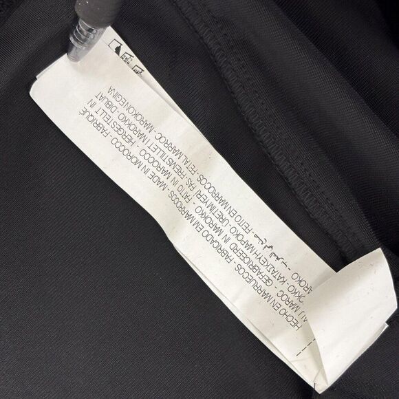 Zara Womens Velvet Midi Dress Size M Black draped Vneck Cocktail 9246/617 NWT - Picture 8 of 12